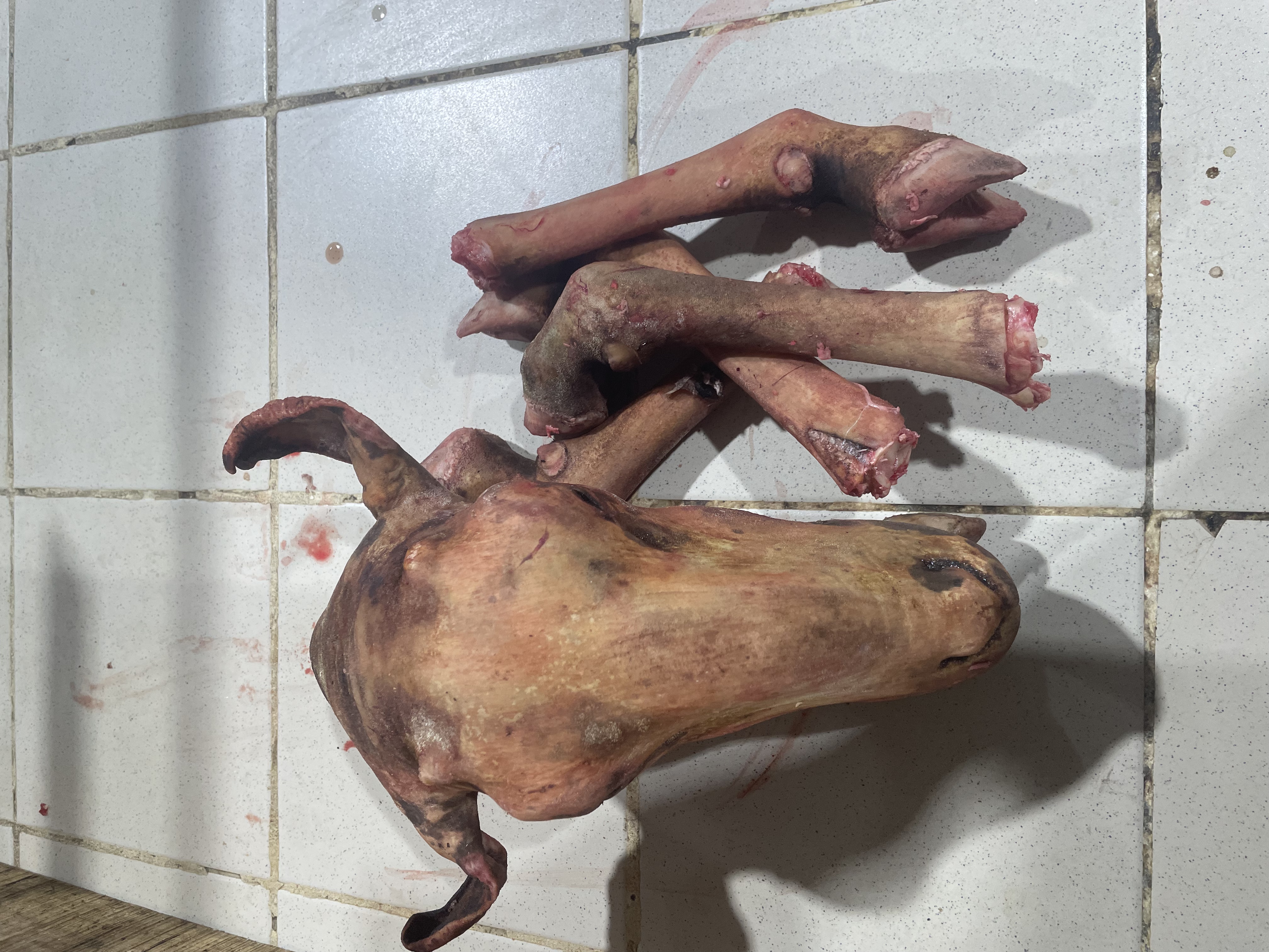 Tête et pieds de mouton